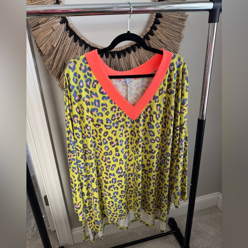 Neon Animal Print Top 🐆